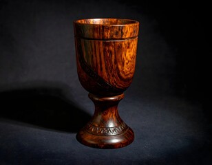 Single Handcrafted Unity Cup Placed in Soft Spotlight Against a Dark Background