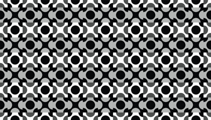 High-contrast seamless vector backdrop featuring a technical dot and curve grid. Modern black and white pattern for luxury packaging and web design