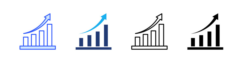 Trends Multiple Style Icon Set Vector 
