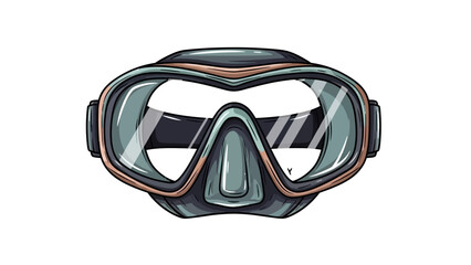 Scuba diving mask for underwater exploration and adventure activities