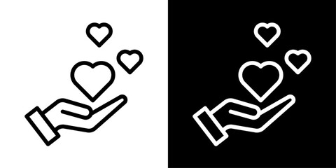 Kindness icon representing compassion, charity, helping others, Ramadan values, generosity, humanity, and Islamic ethics.