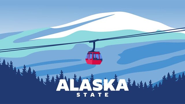 beautiful natural scenery in the state of Alaska