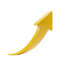 Bright yellow arrow pointing upwards