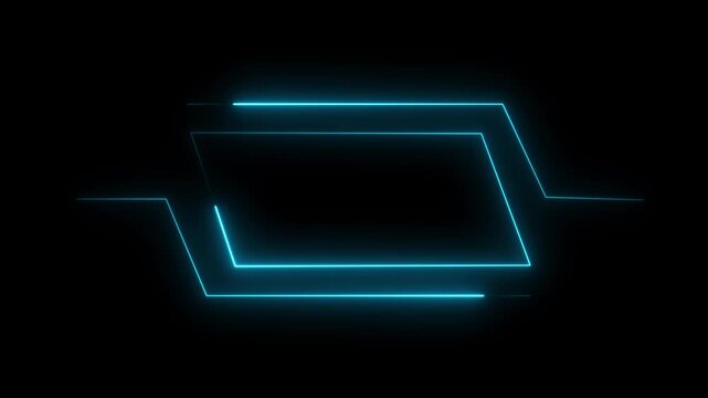 Futuristic HUD Head up display interface template with basic geometry line element. 