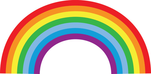 Obraz premium a colorful rainbow with red orange yellow and green hues