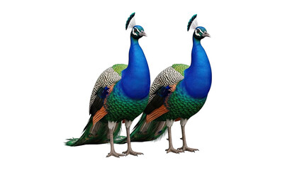 Naklejka premium Two Peacocks