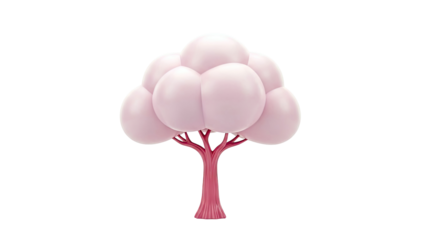 Stylized Pink Tree