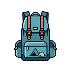 Fototapeta premium Comfortable and Durable Outdoor Backpack with Multiple Compartments for Travel