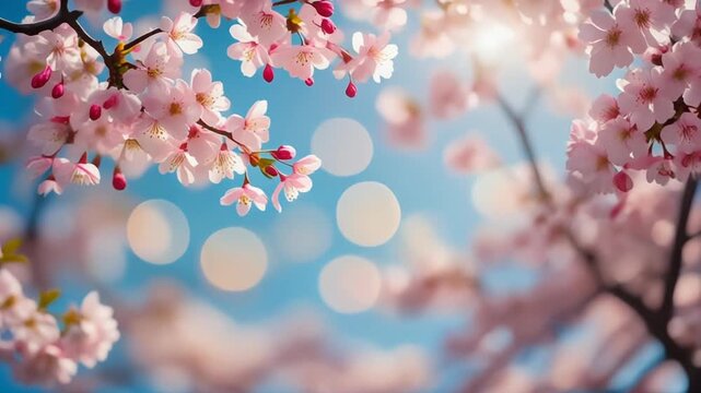 桜　花びら　春　生成AI
