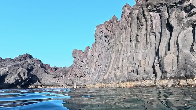 Natural swimming pool Simao Dias on Sao Jorge Island, Azores