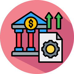 Obraz premium Monetary Policy isometric icon