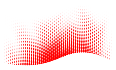 halftone dot wave pattern isolated on transparent background