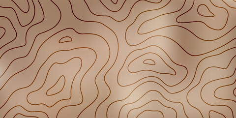 Copper Tone Topographic Contour Background With Abstract Map Lines For Design, Textures, And Branding Backdrop
