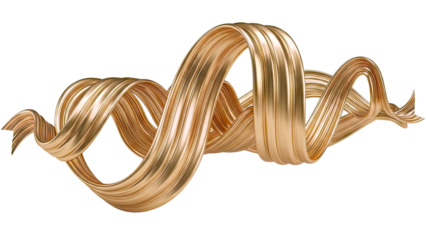 Golden Ribbon Swirl