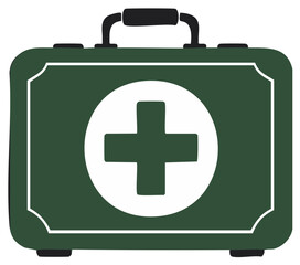 Obraz premium Illustration of a Medical First Aid Kit for Emergencies and Treatment Needs in a Crisis