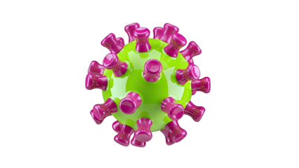 3D Rendering of a Coronavirus Particle