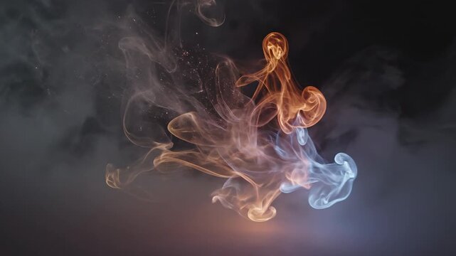 Colorful Smoke Artistry - Mesmerizing Patterns in Motion.