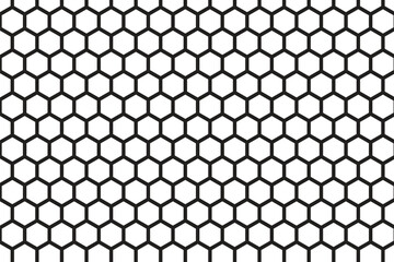 Naklejka premium simple modern abstract black colour polygon hexagon honeycomb pattern.