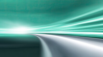 Abstract Blur of a Winding Road with Ethereal Light and Soft Colors Creating a Dreamlike Effect for Artistic and Modern Visual Projects