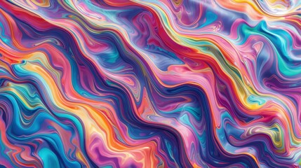 Fototapeta premium Vibrant swirling colors