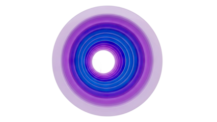 Concentric Circles with Gradient Blue and Purple Hues