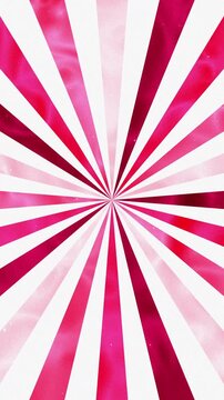 Pink white radial sunburst vibrant stripes background suitable for creative designs, invitations, announcements, or a cheerful backdrop.