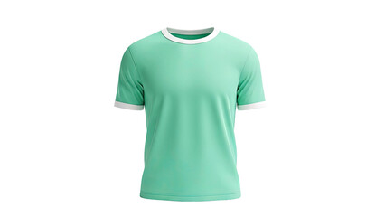 Mint Green T-Shirt with White Trim