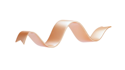 3D Rendering of a Copper Ribbon