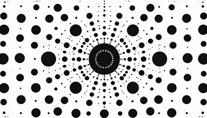 Abstract geometric dot pattern background in monochrome style for modern business landing page first view