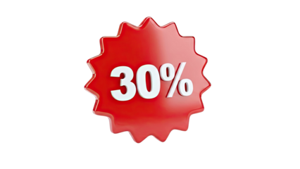 30% Off Discount Sticker