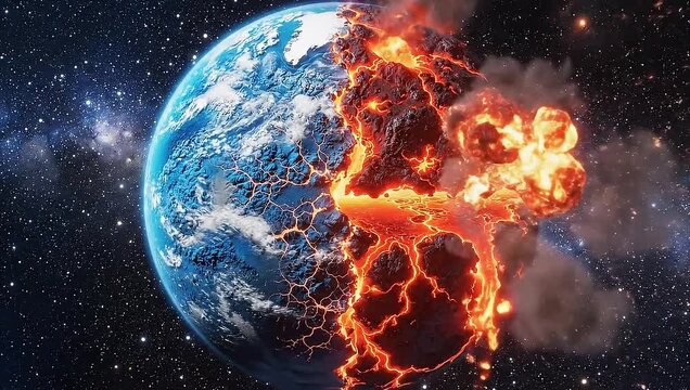 Earths Fiery Demise - A Cataclysmic Vision of Planetary Destruction.
