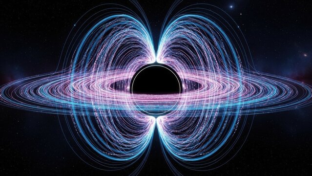 Abstract glowing energy torus