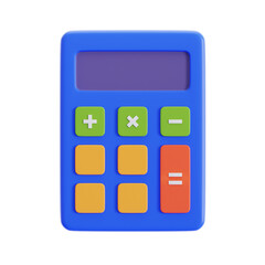 3D Blue Calculator