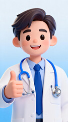 Fototapeta premium doctor holding stethoscope