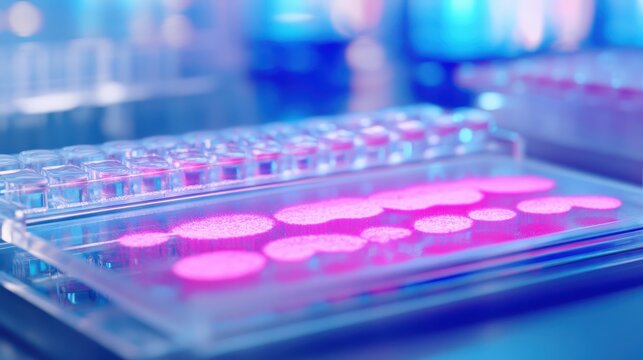 Thin Layer Chromatography TLC Plates with Developed Spots Displayed
