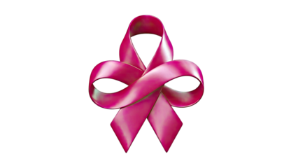 3D Rendered Burgundy Ribbon Against White Background