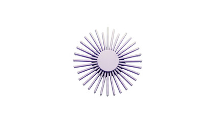 Abstract Purple Sunburst Design