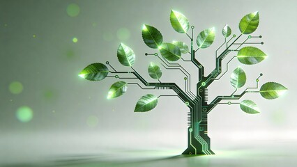 Tree with circuit board design