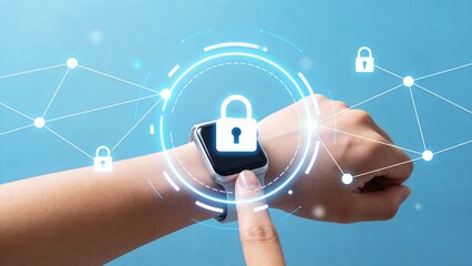 Smartwatch with digital lock interface