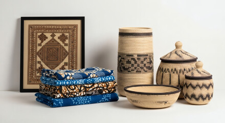 Fototapeta premium African patterned craftware and artwork.