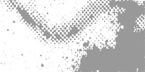 Vintage grunge design featuring a dark black silhouette of a woman inside an ink splash frame with paint splatters spray texture and halftone pattern vector illustration