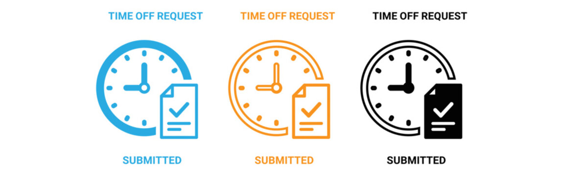Time off request icons