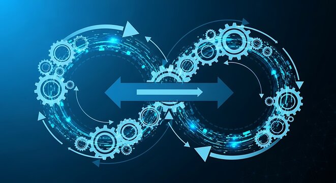 Quality improvement concept with continuous improvement process, performance enhancement, optimization strategy and business excellence
