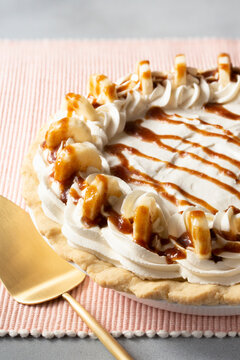 Buttered Rum Bananas Foster Cream Pie