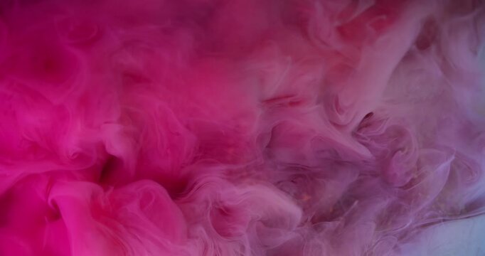 Pink haze texture. Mist ink splash. Defocused vibrant color cloud glitter underwater acrylic fume spreading on abstract background.