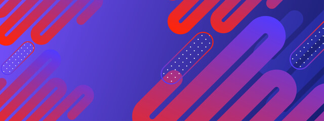 Modern abstract backdrop featuring vibrant purple gradients and diagonal rounded shapes with dotted textures for tech presentations