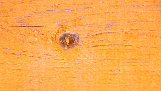 Weathered orange wood texture with central knot. - Powered by Adobe