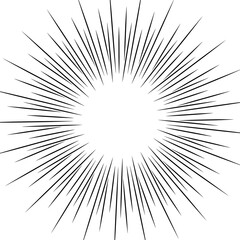 Obraz premium Sun burst radial light beam explosion 