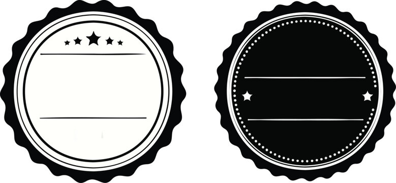 30-Day Money-Back Guarantee set Seals blank templete.