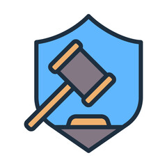 Compliance Policy Icon - Lineal Color
